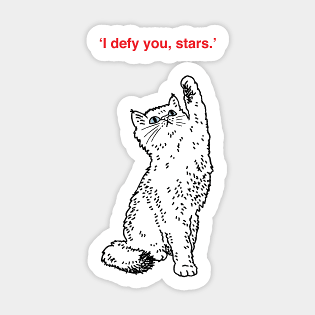 Shakespearean Cats (No.2) Sticker by sonhouse5